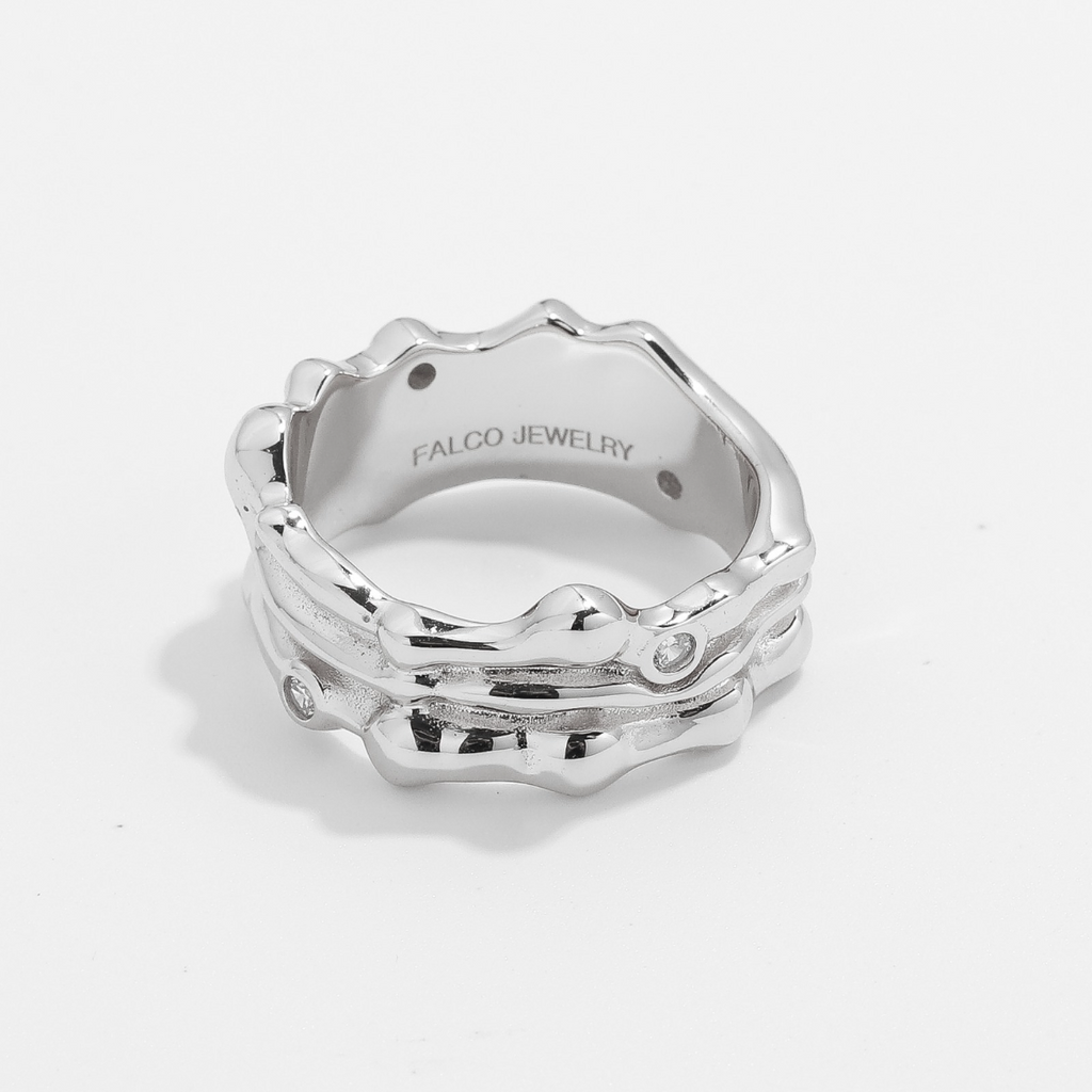 FALCO GOCCIA RING SØLV